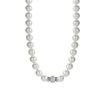 Ti Sento - Milano sterling zilveren ketting met parels 3814PW Ti Sento - Milano sterling zilveren ketting met parels 3814PW