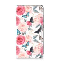 Samsung Galaxy A52 Smart Cover Butterfly Roses - thumbnail