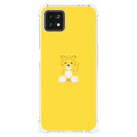 OPPO A53 5G | A73 5G Stevig Bumper Hoesje Baby Leopard