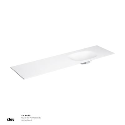 Clou Hammock Wastafelblad Enkele Waskom Rechts 180cm Compositie 33 Aluite Mat Wit Clou Hammock Wastafelblad Enkele Waskom Rechts 180cm Compositie 33 Aluite Mat Wit