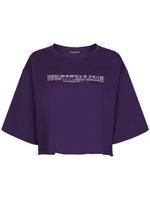 Dolce & Gabbana DGVIB3 t-shirt en coton à texte imprimé - Violet