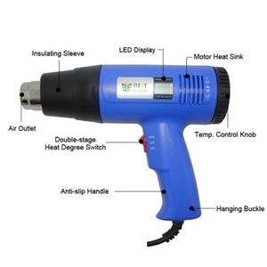 Multipurpose Hot Air Gun 1600W LCD Display BST-8016