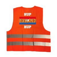 Hup Holland Hup hesje oranje reflecterende supporter kleding voor EK/ WK volwassenen