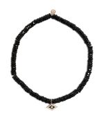 Sydney Evan bracelet Groovy Eye en or 14ct serti d'onyx - Noir