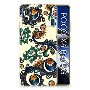 Siliconen Hoesje Xiaomi Poco X4 Pro 5G Barok Flower