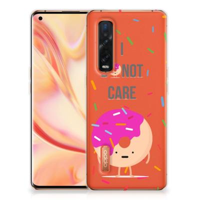 OPPO Find X2 Pro Siliconen Case Donut Roze OPPO Find X2 Pro Siliconen Case Donut Roze