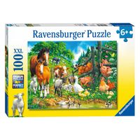 Ravensburger Puzzel Dierenbijeenkomst 100st. XXL - thumbnail