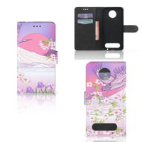 Motorola Moto Z2 Force Telefoonhoesje met Pasjes Bird Flying