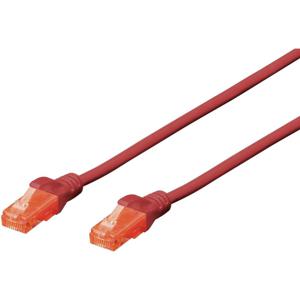 Digitus DK-1612-030/R RJ45 Netwerkkabel, patchkabel CAT 6 U/UTP 3.00 m Rood Verdraaide paren 1 stuk(s)