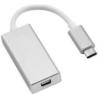 ROLINE 12.03.3225 video kabel adapter 0,1 m USB Type-C Mini DisplayPort Zilver, Wit - thumbnail