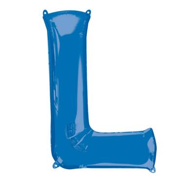 Amscan Folieballon Letter L 58 X 81 Cm Blauw