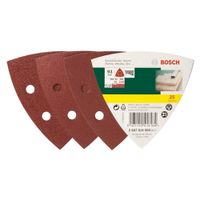 Bosch Accessoires 25-delige schuurbladenset voor deltaschuurmachines, korrel 60,120,240 - 2607019500 - thumbnail