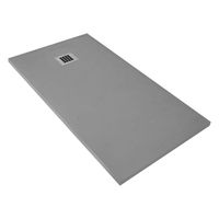 SaniGoods Slate composiet douchebak mat grijs 100x100cm vierkant anti-slip