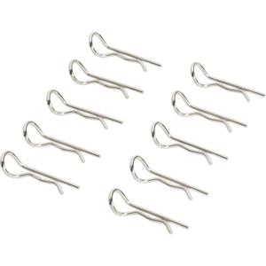 Reely 1:8 Bodyklemmen Zilver Lengte: 25 mm 10 stuk(s)