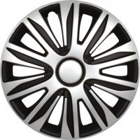 Carpoint wieldoppen Nardo 15 inch ABS zilver/zwart set van 4 S