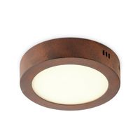 Light depot - LED plafondlamp ska 17 rond - roest - Outlet - thumbnail