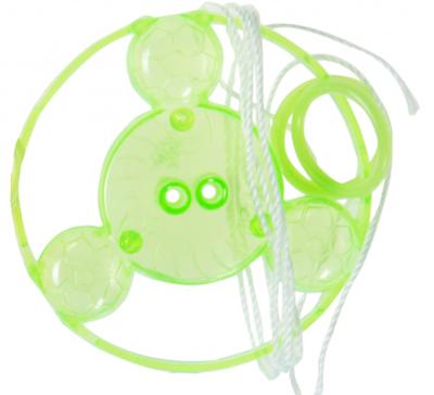 LG Imports trekschijfje junior 5,5 cm nylon groen 5 delig