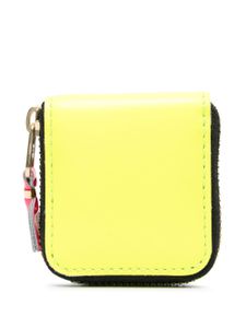 Comme Des Garçons Wallet porte-monnaie zippé en cuir - Jaune