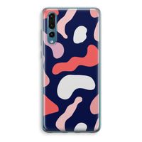 Memphis Shapes Pink: Huawei P20 Pro Transparant Hoesje