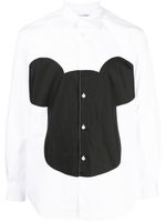 Comme Des Garçons Shirt chemise en coton à imprimé graphique - Blanc