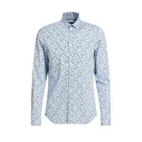 WE Fashion tall fit overhemd met all over print bravo blue