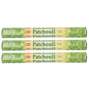 Pakjes wierook Patchouli met 120x stokjes