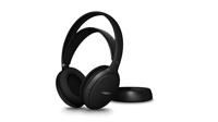 Philips SHC5200M2 Wireless TV Headphones met 30 uur afspeeltijd, 30 m bereik, digitale 2,4G-verbinding, Over-Ear Comfort Fit, vervangbare batterij, helder digitaal geluid – Zwart