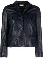 Zadig&Voltaire Liams leather jacket - Bleu