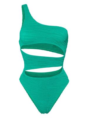 Bond-eye Uitgesneden badpak - Groen