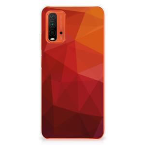 TPU Hoesje voor Xiaomi Poco M3 Polygon Red