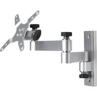 SpeaKa Professional SP-6514852 Monitor-wandbeugel 1-voudig 33,0 cm (13) - 76,2 cm (30) Zilver Kantelbaar, Zwenkbaar - thumbnail