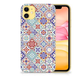 Apple iPhone 11 TPU Siliconen Hoesje Tiles Color