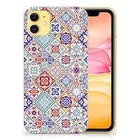 Apple iPhone 11 TPU Siliconen Hoesje Tiles Color - thumbnail