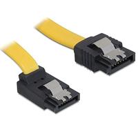 Delock SATA 3 GB/S kabel recht boven gehoekt 30 cm geel