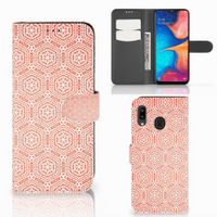 Samsung Galaxy A30 Telefoon Hoesje Pattern Orange - thumbnail