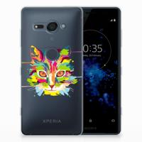 Sony Xperia XZ2 Compact Telefoonhoesje met Naam Cat Color