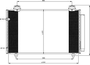 Condensor, airconditioning 35861