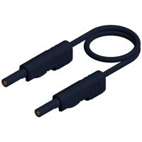 SKS Hirschmann MLB 50/1V sw Messleitung [Lamellenplug 4mm - Lamellenplug 4 mm] 0.50m black 1