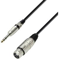 Adam Hall K3BFV0300 XLR Verbindingskabel [1x XLR-bus - 1x Jackplug male 6,3 mm] 3.00 m Zwart - thumbnail