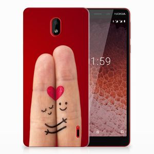 Nokia 1 Plus Silicone Back Cover Liefde - Origineel Romantisch Cadeau