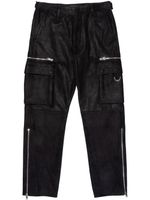 Purple Brand pantalon zippé à poches cargo - Noir