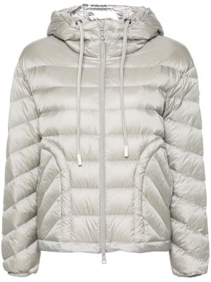 Moncler Gewatteerd jack met capuchon - Grijs