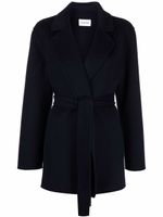 P.A.R.O.S.H. manteau Leak à taille ceinturée - Bleu