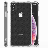 Apple iPhone X | Xs Doorzichtige Silicone Hoesje Stripes Dots