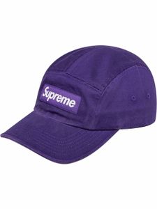 Supreme casquette en serge à logo - Violet