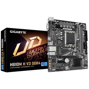 Gigabyte GA-H610M H V3 Moederbord Socket Intel 1700 Vormfactor Micro-ATX Moederbord chipset Intel® H610 Express