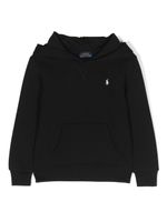 Ralph Lauren Kids hoodie à logo brodé - Noir