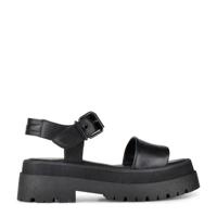 PS Poelman Korio leren chunky sandalen zwart