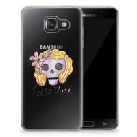 Silicone Back Case Samsung Galaxy A3 2016 Boho Skull - thumbnail