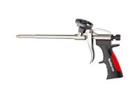 Hoogwaardig metalen pistool voor het snel en vakkundig verwerken van 1-component PU-schuimen. De traploze regeling van de schuimtoepassing maakt gecontroleerd vullen en isoleren mogelijk.